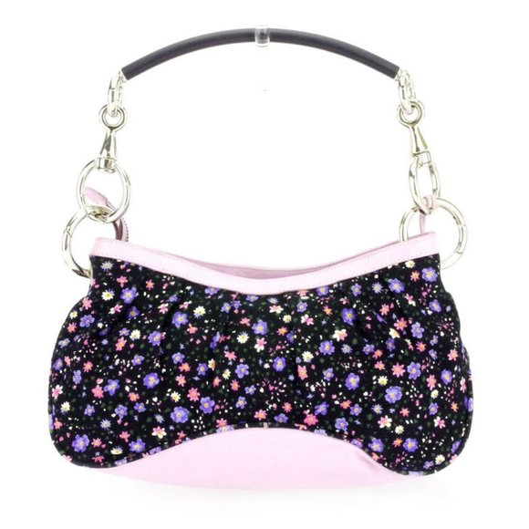 DOLCE & GABBANA Handbag Flower pattern series Canvas Leather Auth used T9890 - Picture 2 of 8